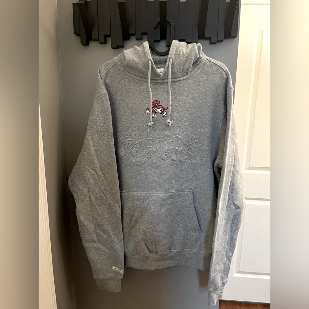 Grey Mitchell & Ness Raptors Hoodie